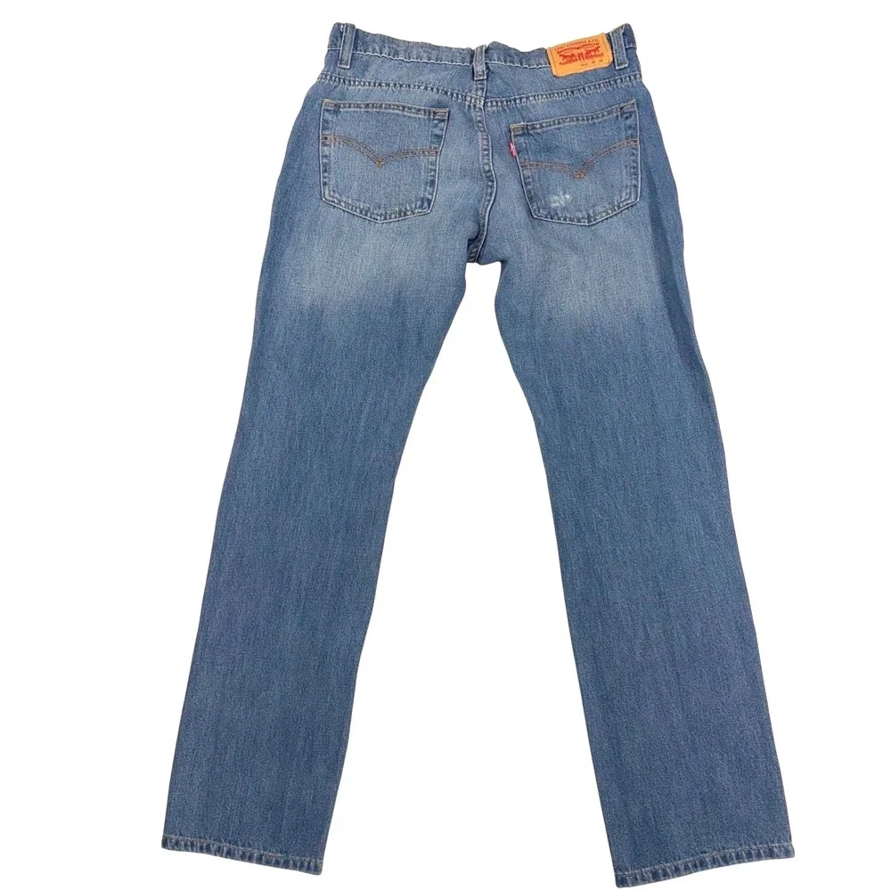 Levi‎ Strauss Boys 511 Slim Fit 18 Reg 29x29 Distressed Medium Wash Jeans